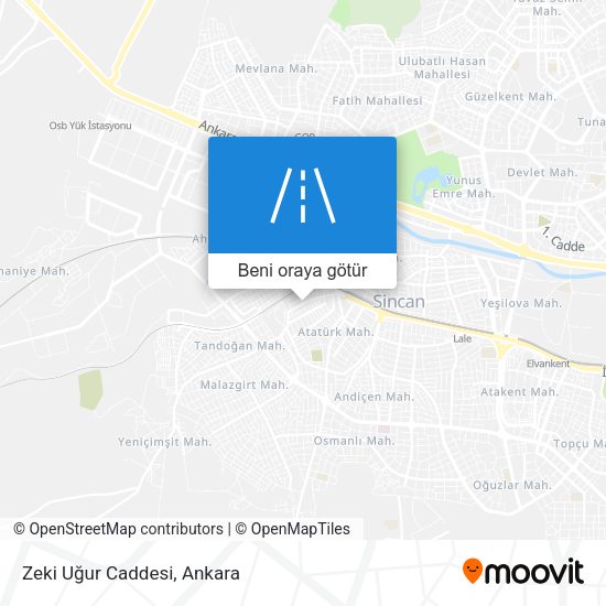 Zeki Uğur Caddesi harita