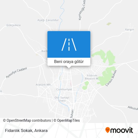 Fidanlık Sokak harita