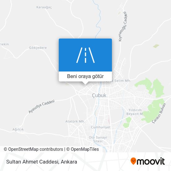 Sultan Ahmet Caddesi harita