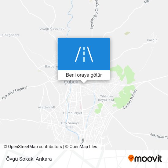 Övgü Sokak harita
