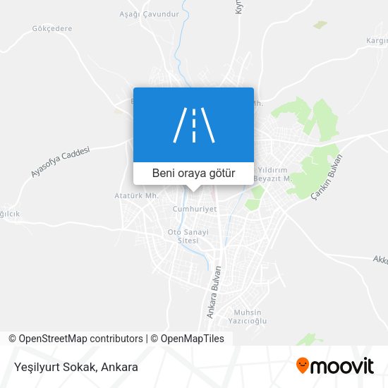 Yeşilyurt Sokak harita