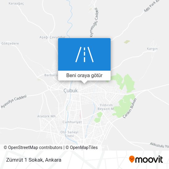 Zümrüt 1 Sokak harita