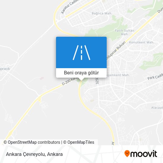 Ankara Çevreyolu harita