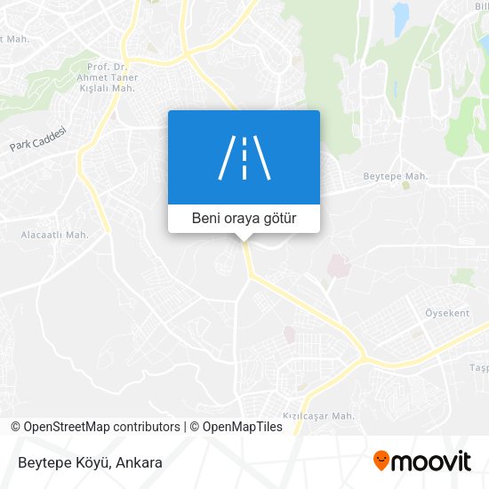 Beytepe Köyü harita