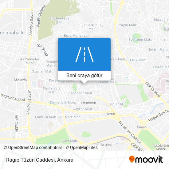 Ragıp Tüzün Caddesi harita