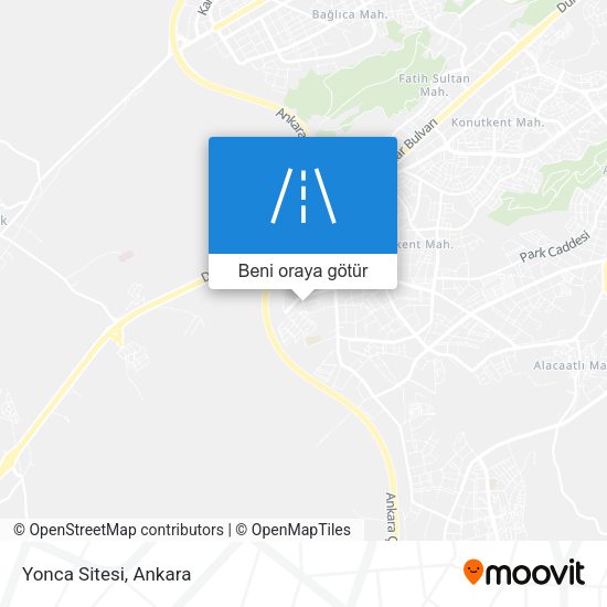 Yonca Sitesi harita