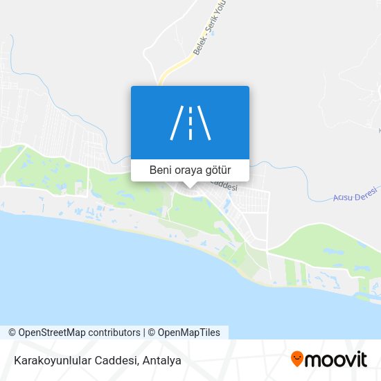 Karakoyunlular Caddesi harita