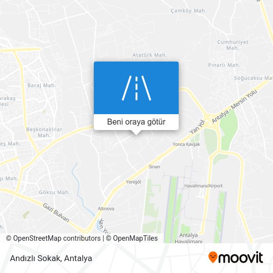 Andızlı Sokak harita