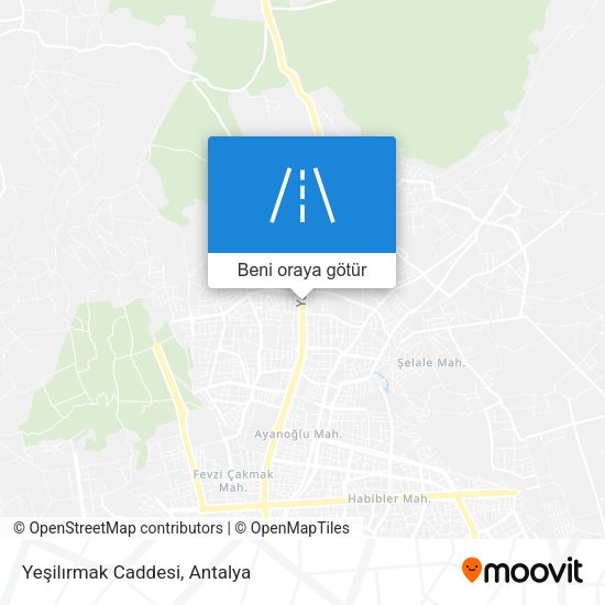 Yeşilırmak Caddesi harita