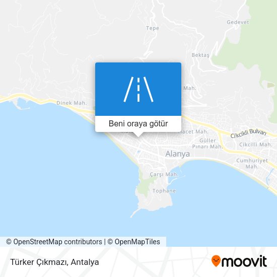 Türker Çıkmazı harita