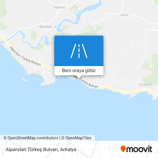 Alparslan Türkeş Bulvarı harita