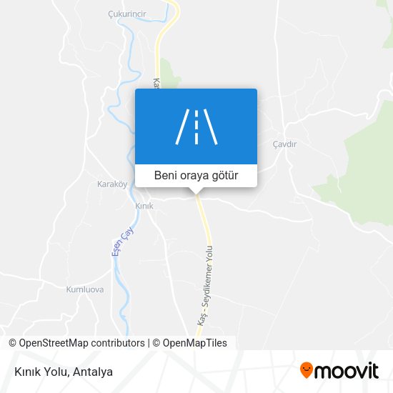 Kınık Yolu harita