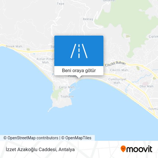 İzzet Azakoğlu Caddesi harita
