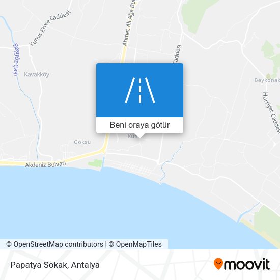 Papatya Sokak harita