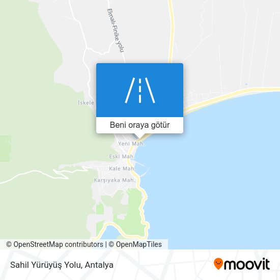 Sahil Yürüyüş Yolu harita