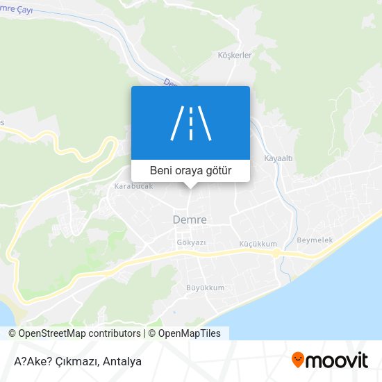 A?Ake? Çıkmazı harita