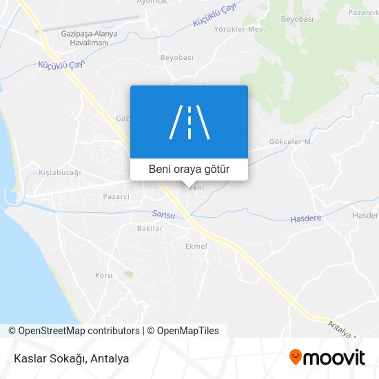 Kaslar Sokağı harita