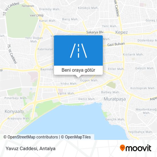 Yavuz Caddesi harita