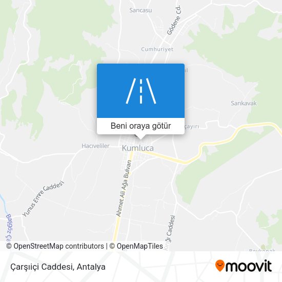 Çarşıiçi Caddesi harita