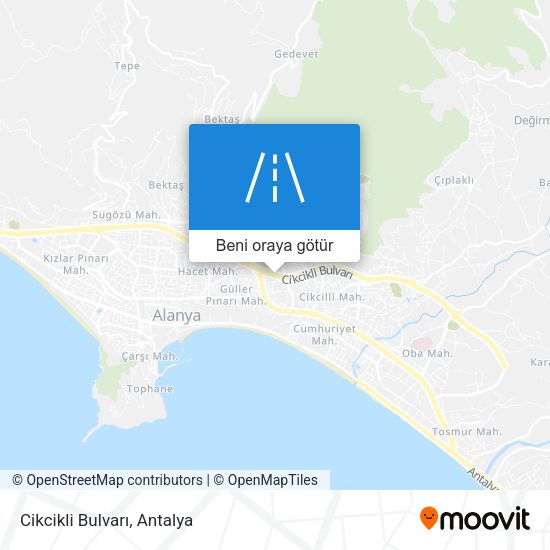 Cikcikli Bulvarı harita