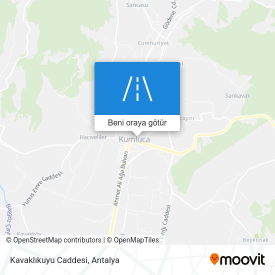 Kavaklıkuyu Caddesi harita