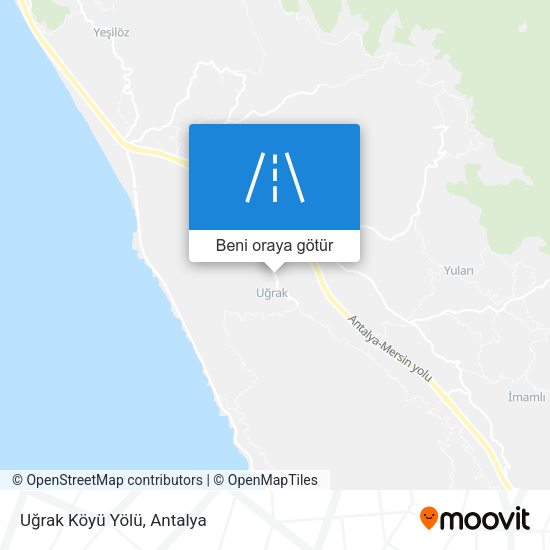 Uğrak Köyü Yölü harita