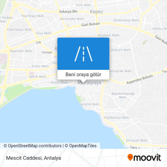 Mescit Caddesi harita