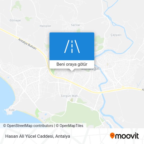 Hasan Ali Yücel Caddesi harita