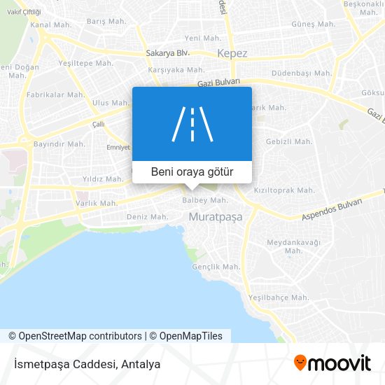 İsmetpaşa Caddesi harita
