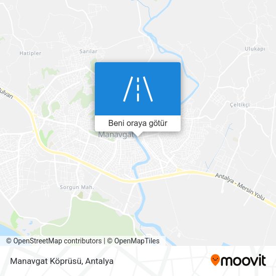 Manavgat Köprüsü harita