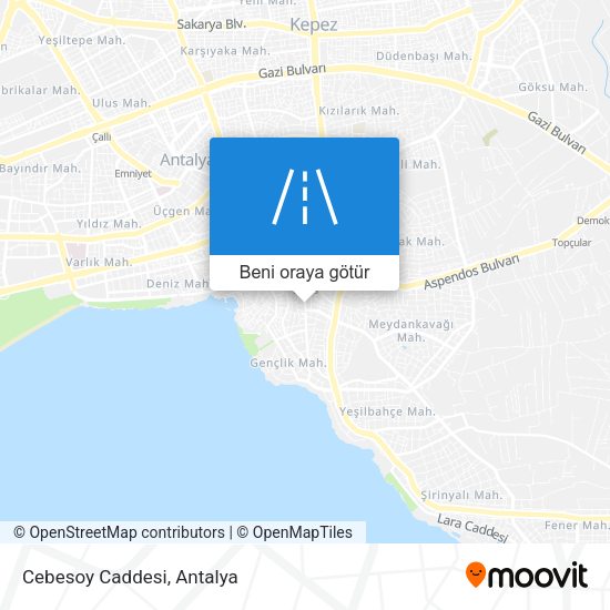 Cebesoy Caddesi harita