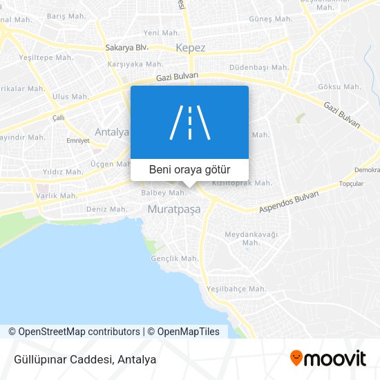 Güllüpınar Caddesi harita