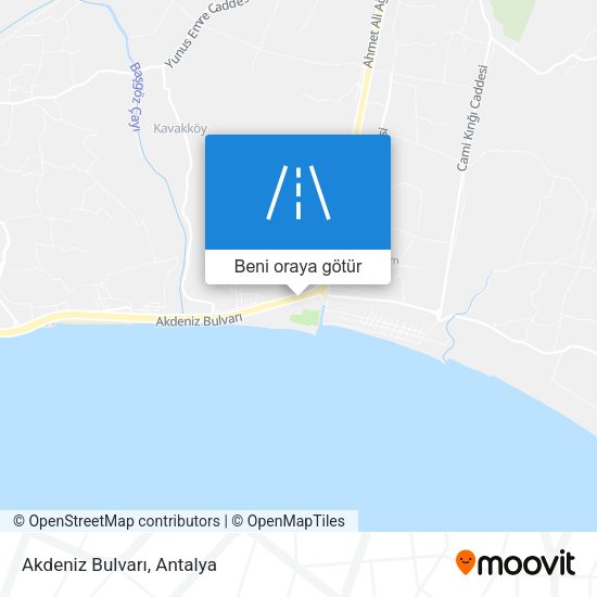 Akdeniz Bulvarı harita