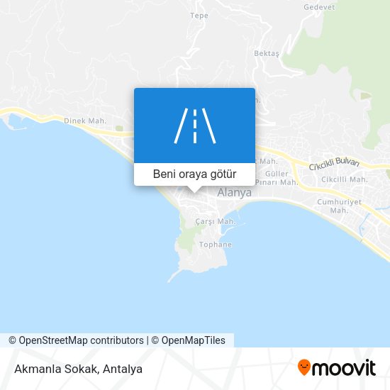 Akmanla Sokak harita