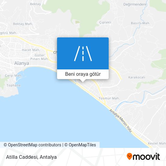 Atilla Caddesi harita