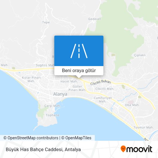 Büyük Has Bahçe Caddesi harita