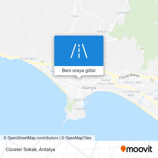Cüceler Sokak harita