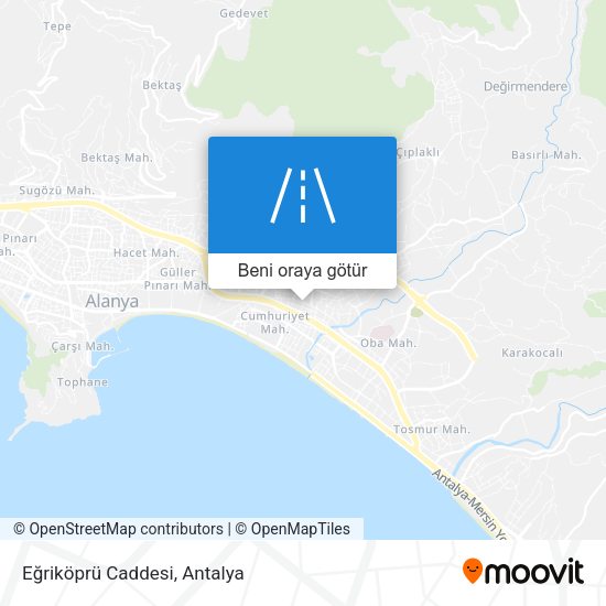 Eğriköprü Caddesi harita