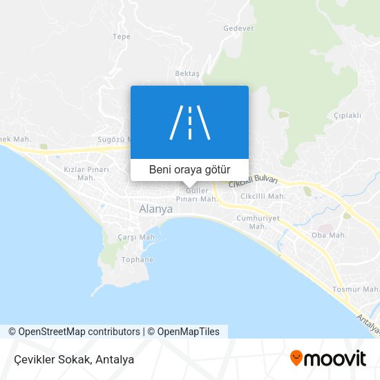 Çevikler Sokak harita