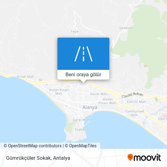 Gümrükçüler Sokak harita