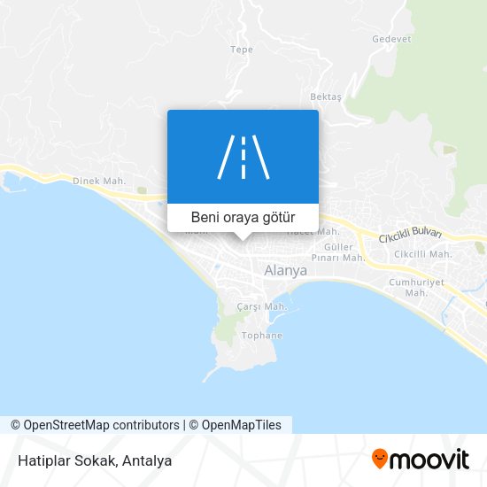 Hatiplar Sokak harita
