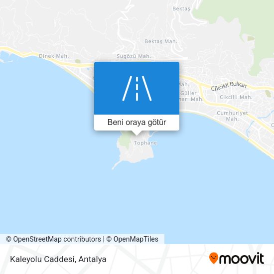 Kaleyolu Caddesi harita