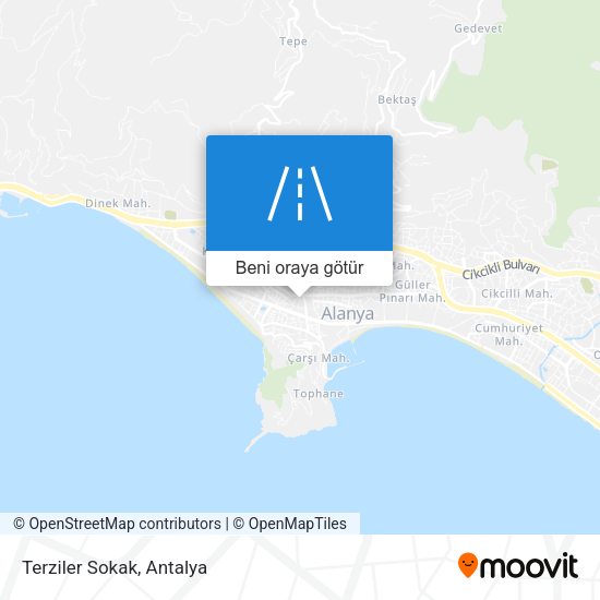 Terziler Sokak harita