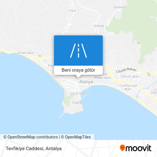 Tevfikiye Caddesi harita