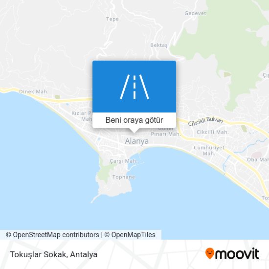 Tokuşlar Sokak harita