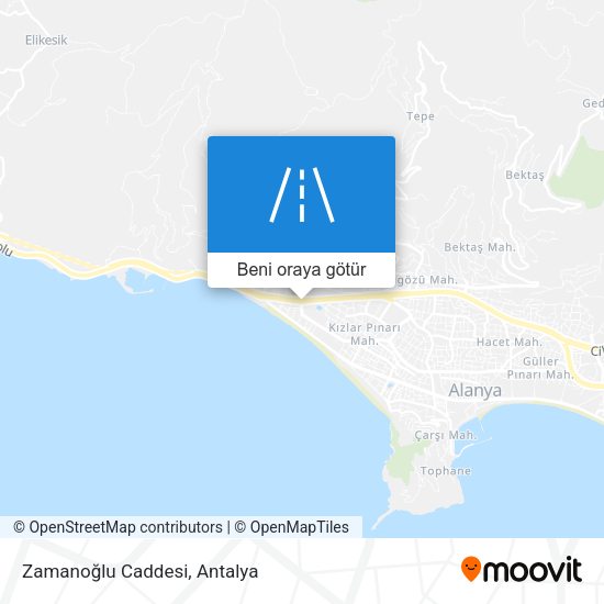 Zamanoğlu Caddesi harita