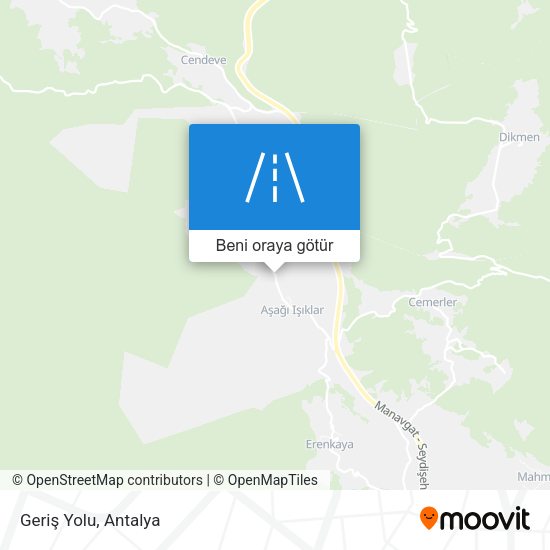 Geriş Yolu harita