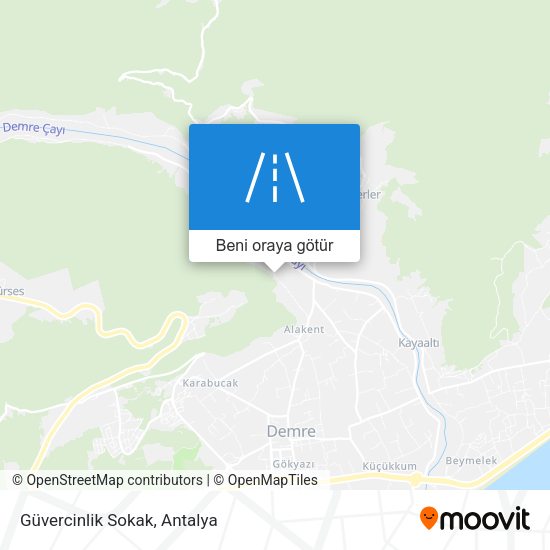 Güvercinlik Sokak harita