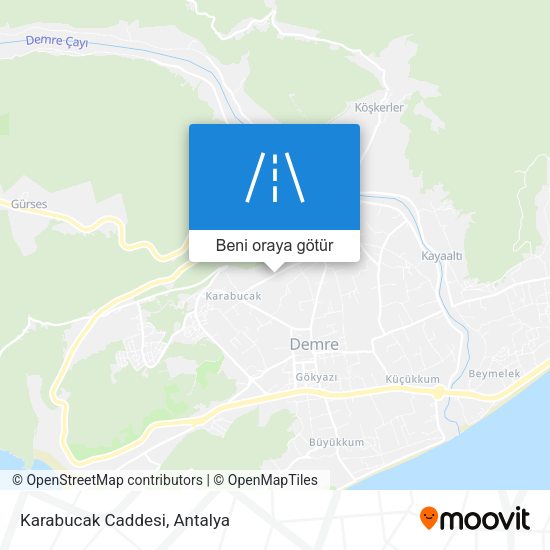 Karabucak Caddesi harita