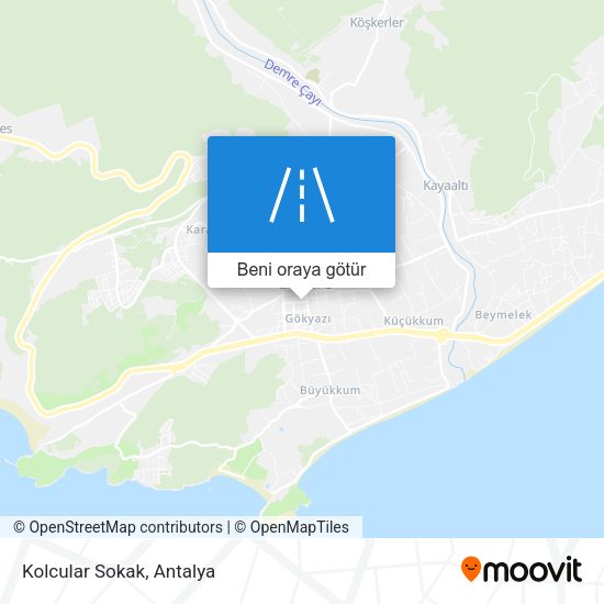 Kolcular Sokak harita